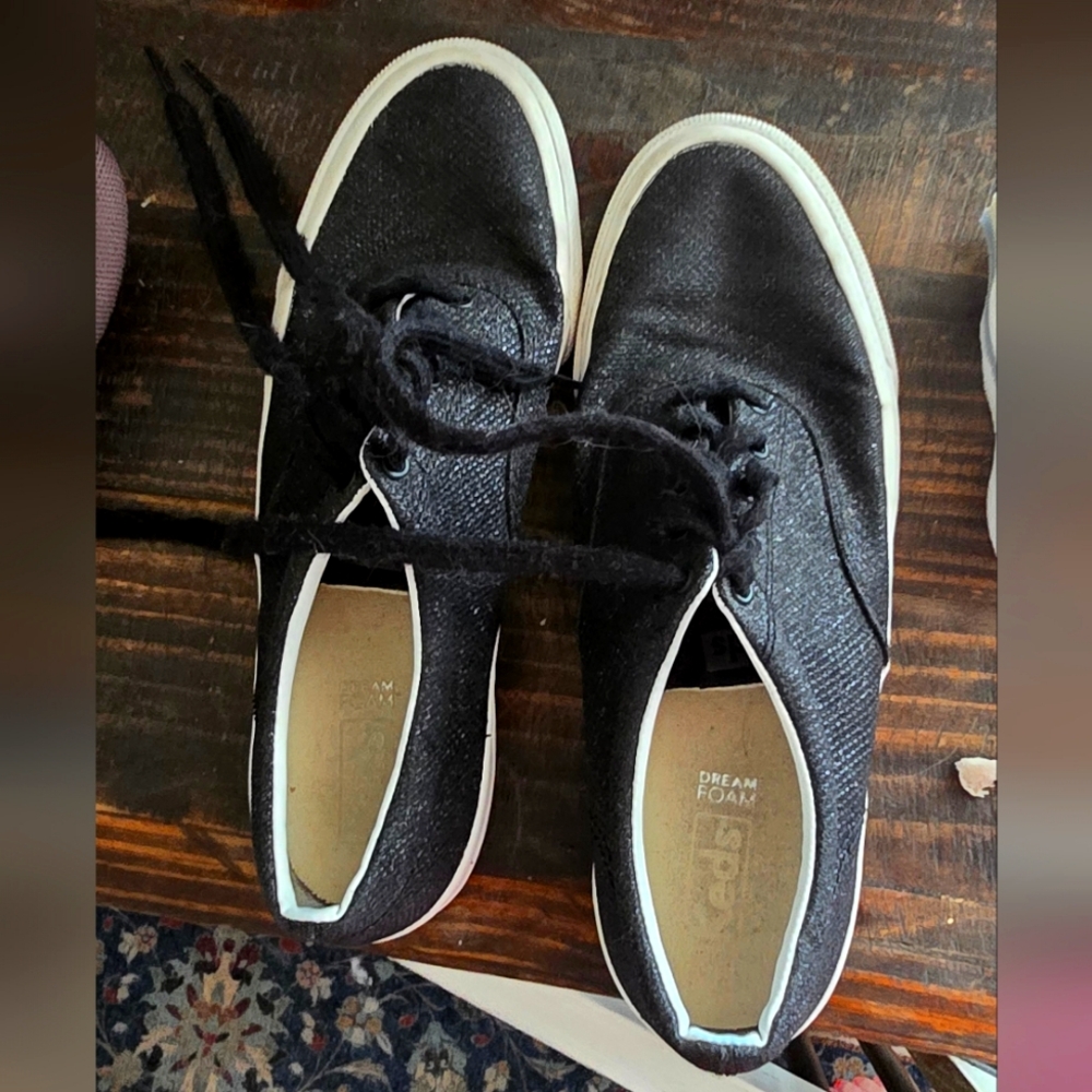 Black Sparkly Keds